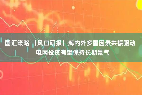 国汇策略 【风口研报】海内外多重因素共振驱动   电网投资有望保持长期景气